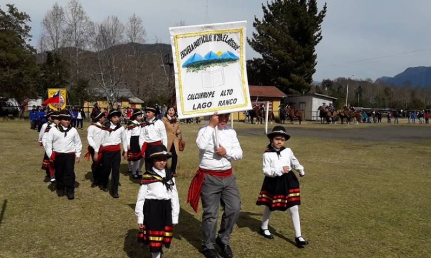 Carrán inauguró las festividades patrias en Lago Ranco