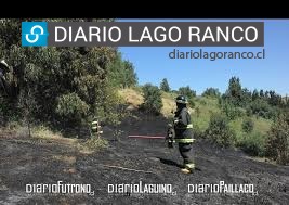 Incendio de pastizales en Ignao movilizó a Bomberos de Lago Ranco