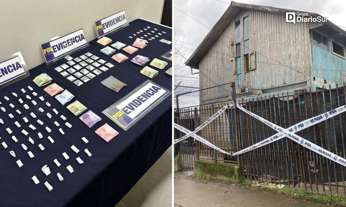 Desbaratan tres puntos de venta de drogas en alrededores de colegio en Valdivia