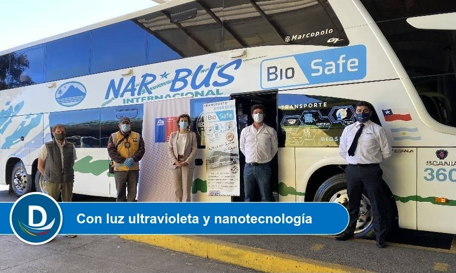 Presentan sistema de sanitización en buses que conectan Los Ríos
